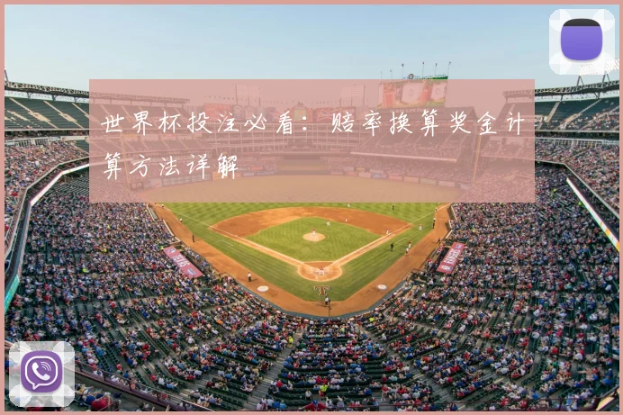 世界杯投注必看：赔率换算奖金计算方法详解